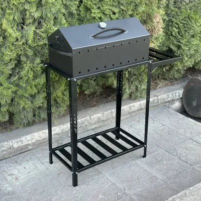 Мангал-барбекю Mzavod Прометей на 9 шампурів 4мм на дровниці - 2 Мангал-барбекю Mzavod Прометей на 9 шампурів 4мм на дровниці - 2 - Robinzon.ua