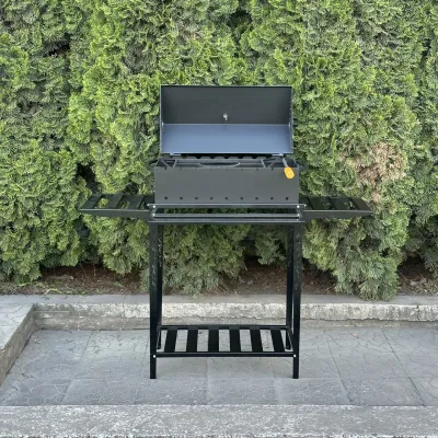 Мангал-барбекю Mzavod Прометей на 9 шампурів 4мм на дровниці - 3 Мангал-барбекю Mzavod Прометей на 9 шампурів 4мм на дровниці - 3 - Robinzon.ua