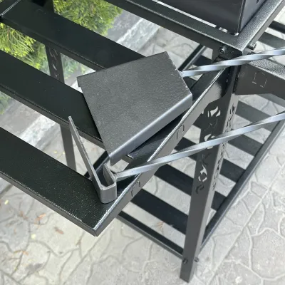 Бічна полиця Mzavod для мангалу Прометей на 9-12 шампурів металева - 4 Бічна полиця Mzavod для мангалу Прометей на 9-12 шампурів металева - 4 - Robinzon.ua