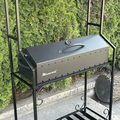 Мангал-барбекю Mzavod Зевс на 12 шампуров 3мм с крышей - 5 - Robinzon.ua