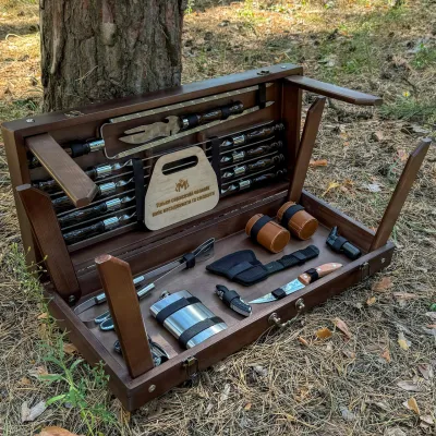 Подарочный набор Mzavod Атаман кейс-столик темный - 3 - Robinzon.ua