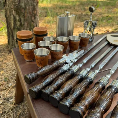 Подарочный набор Mzavod Атаман кейс-столик темный - 4 - Robinzon.ua