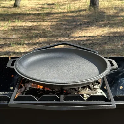 Казан туристичний КТ-08КС чавунний з кришкою-сковородою 8л - 6 Казан туристичний КТ-08КС чавунний з кришкою-сковородою 8л - 6 - Robinzon.ua