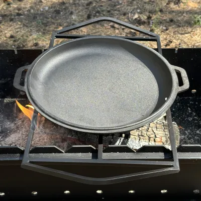 Казан туристичний КТ-10КС чавунний з кришкою-сковородою 10л - 4 - Robinzon.ua