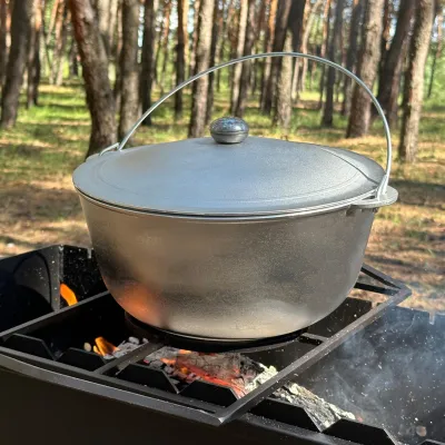 Казан КТА-08 алюминиевый с дужкой и крышкой 8л - 3 Казан КТА-08 алюминиевый с дужкой и крышкой 8л - 3 - Robinzon.ua