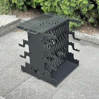 Вертикальний мангал Mzavod Медея на 6 шампурів 3мм - 1 Вертикальний мангал Mzavod Медея на 6 шампурів 3мм - 1 - Robinzon.ua