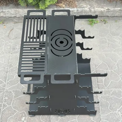 Вертикальний мангал Mzavod Медея на 6 шампурів 3мм - 2 Вертикальний мангал Mzavod Медея на 6 шампурів 3мм - 2 - Robinzon.ua