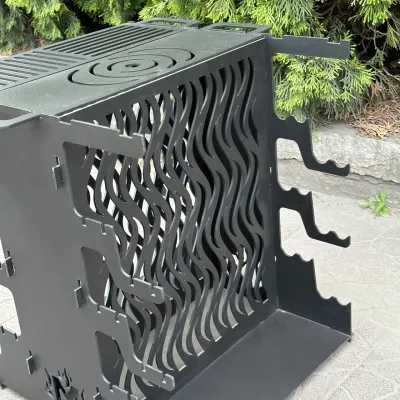 Вертикальний мангал Mzavod Медея на 6 шампурів 3мм - 4 Вертикальний мангал Mzavod Медея на 6 шампурів 3мм - 4 - Robinzon.ua