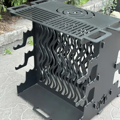 Вертикальний мангал Mzavod Медея на 6 шампурів 3мм - 5 Вертикальний мангал Mzavod Медея на 6 шампурів 3мм - 5 - Robinzon.ua