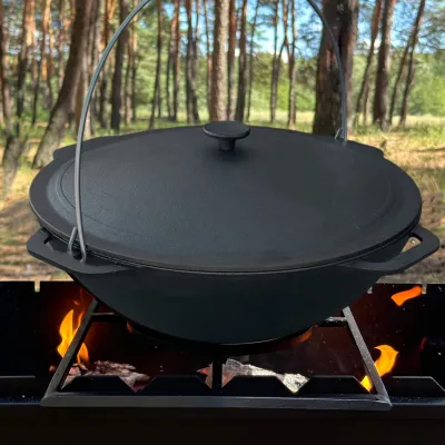 Казан азиатский КА-12 чугунный с крышкой 12л - 1 Казан азиатский КА-12 чугунный с крышкой 12л - 1 - Robinzon.ua