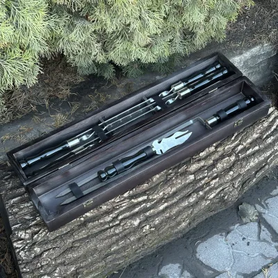 Подарочный набор Mzavod ШашлыКейс черный - 3 Подарочный набор Mzavod ШашлыКейс черный - 3 - Robinzon.ua