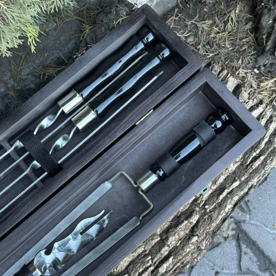 Подарочный набор Mzavod ШашлыКейс черный - 4 Подарочный набор Mzavod ШашлыКейс черный - 4 - Robinzon.ua