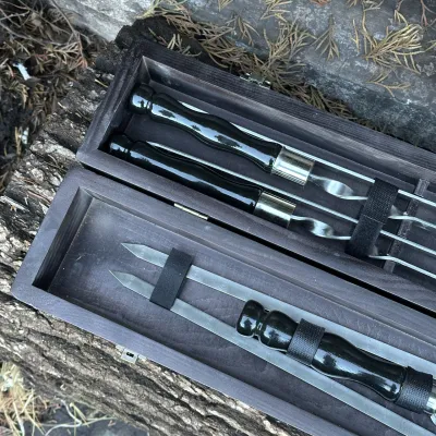 Подарочный набор Mzavod ШашлыКейс черный - 5 Подарочный набор Mzavod ШашлыКейс черный - 5 - Robinzon.ua