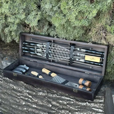 Подарунковий набір Mzavod Майстер BBQ чорний - 1 - Robinzon.ua