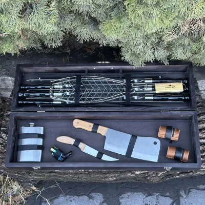 Подарунковий набір Mzavod Майстер BBQ чорний - 2 - Robinzon.ua