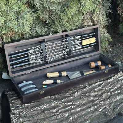 Подарунковий набір Mzavod Майстер BBQ чорний - 3 - Robinzon.ua