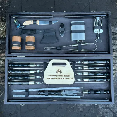 Подарунковий набір Mzavod Отаман кейс-столик чорний - 2 Подарунковий набір Mzavod Отаман кейс-столик чорний - 2 - Robinzon.ua