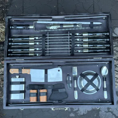 Подарунковий набір Mzavod Пікнік кейс-столик чорний - 3 Подарунковий набір Mzavod Пікнік кейс-столик чорний - 3 - Robinzon.ua