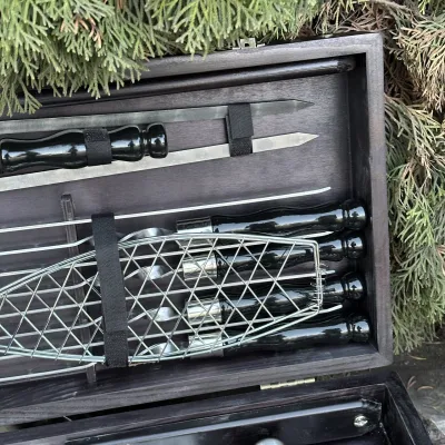 Подарунковий набір Mzavod Майстер Гриль кейс-столик чорний - 3 Подарунковий набір Mzavod Майстер Гриль кейс-столик чорний - 3 - Robinzon.ua
