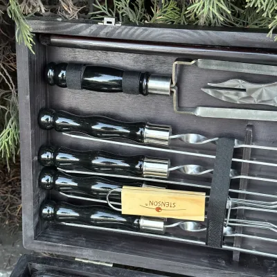 Подарунковий набір Mzavod Майстер Гриль кейс-столик чорний - 4 Подарунковий набір Mzavod Майстер Гриль кейс-столик чорний - 4 - Robinzon.ua