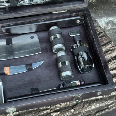 Подарунковий набір Mzavod Майстер Гриль кейс-столик чорний - 6 Подарунковий набір Mzavod Майстер Гриль кейс-столик чорний - 6 - Robinzon.ua