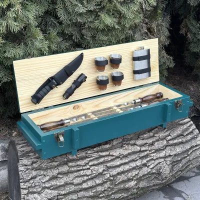 Подарунковий набір Mzavod Мілітарі бірюзовий - 1 Подарунковий набір Mzavod Мілітарі бірюзовий - 1 - Robinzon.ua