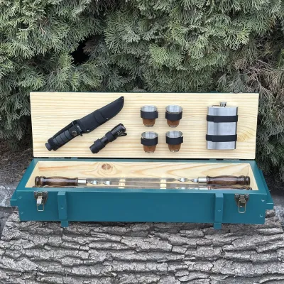 Подарунковий набір Mzavod Мілітарі бірюзовий - 2 Подарунковий набір Mzavod Мілітарі бірюзовий - 2 - Robinzon.ua