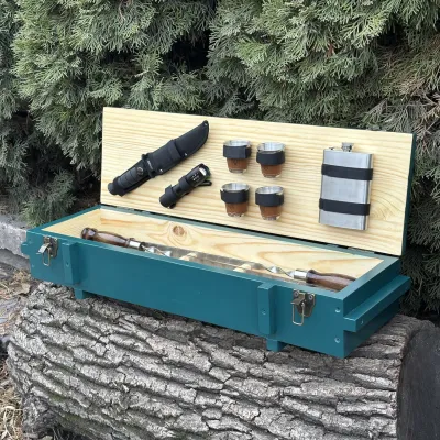 Подарунковий набір Mzavod Мілітарі бірюзовий - 3 Подарунковий набір Mzavod Мілітарі бірюзовий - 3 - Robinzon.ua