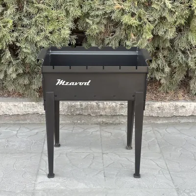 Мангал Mzavod Тесей на 6 шампурів 3мм на ніжках - 1 Мангал Mzavod Тесей на 6 шампурів 3мм на ніжках - 1 - Robinzon.ua