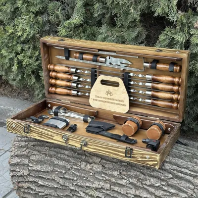 Подарунковий набір Mzavod Отаман кейс-столик світла текстура - 2 Подарунковий набір Mzavod Отаман кейс-столик світла текстура - 2 - Robinzon.ua