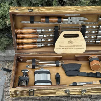 Подарунковий набір Mzavod Отаман кейс-столик світла текстура - 4 Подарунковий набір Mzavod Отаман кейс-столик світла текстура - 4 - Robinzon.ua