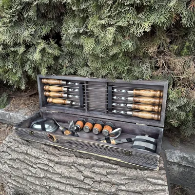 Подарунковий набір Mzavod Отаман кейс-столик темна текстура - 2 Подарунковий набір Mzavod Отаман кейс-столик темна текстура - 2 - Robinzon.ua