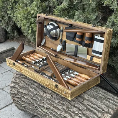 Подарунковий набір Mzavod Пікнік кейс-столик світла текстура - 2 - Robinzon.ua