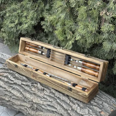 Подарунковий набір Mzavod ШашлиКейс світла текстура - 1 Подарунковий набір Mzavod ШашлиКейс світла текстура - 1 - Robinzon.ua