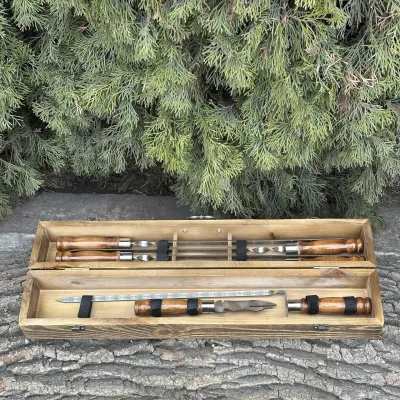 Подарунковий набір Mzavod ШашлиКейс світла текстура - 2 Подарунковий набір Mzavod ШашлиКейс світла текстура - 2 - Robinzon.ua