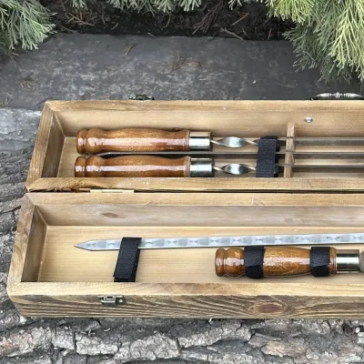 Подарунковий набір Mzavod ШашлиКейс світла текстура - 5 Подарунковий набір Mzavod ШашлиКейс світла текстура - 5 - Robinzon.ua