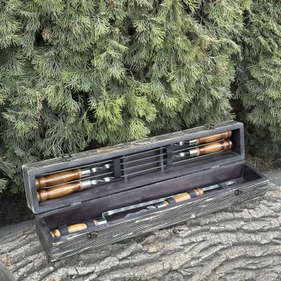 Подарунковий набір Mzavod ШашлиКейс темна текстура - 1 - Robinzon.ua