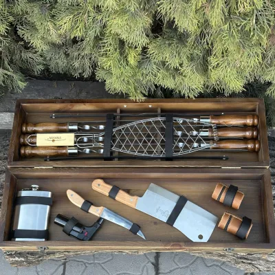 Подарунковий набір Mzavod Майстер BBQ світла текстура - 3 - Robinzon.ua