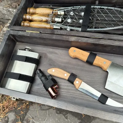 Подарунковий набір Mzavod Майстер BBQ темна текстура - 4 Подарунковий набір Mzavod Майстер BBQ темна текстура - 4 - Robinzon.ua