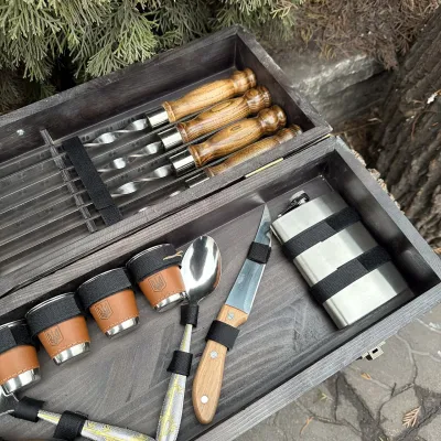 Подарунковий набір Mzavod Осавул темна текстура - 4 Подарунковий набір Mzavod Осавул темна текстура - 4 - Robinzon.ua