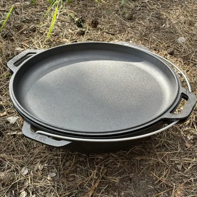 Казан азиатский КА-12КС чугунный с крышкой-сковородой 12л - 4 Казан азиатский КА-12КС чугунный с крышкой-сковородой 12л - 4 - Robinzon.ua