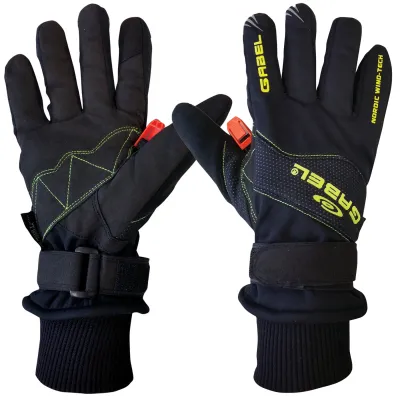 Рукавиці для скандинавської ходьби Gabel Wind Tech N.C.S. Black/Green M (8015012100008) - 2 - Robinzon.ua