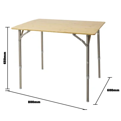 Стіл Bo-Camp Suffolk 80x60 cm Brown (1404650) - 4 Стіл Bo-Camp Suffolk 80x60 cm Brown (1404650) - 4 - Robinzon.ua