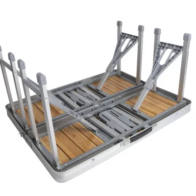 Стіл Bo-Camp Bamboo Brown/Silver (1404800) - 6 Стіл Bo-Camp Bamboo Brown/Silver (1404800) - 6 - Robinzon.ua