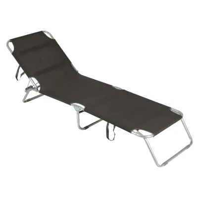 Ліжко розкладне Bo-Camp Sun Lounger 3 Positions Anthracite (1304480) - 2 Ліжко розкладне Bo-Camp Sun Lounger 3 Positions Anthracite (1304480) - 2 - Robinzon.ua