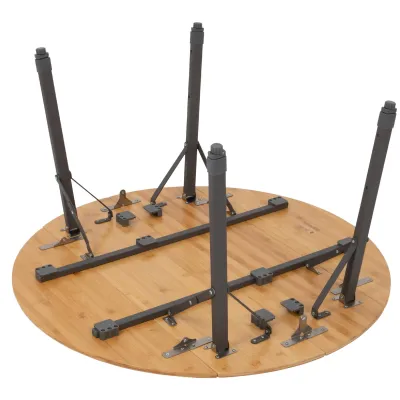 Стіл Bo-Camp Poundbury Round 90x90 cm Brown (1404656) - 5 Стіл Bo-Camp Poundbury Round 90x90 cm Brown (1404656) - 5 - Robinzon.ua