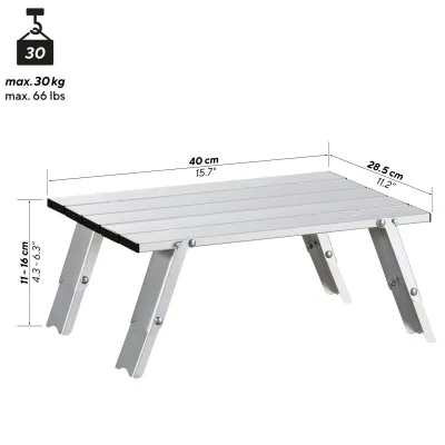 Стіл Uquip Handy Silver (244110) - 1 - Robinzon.ua