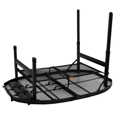 Стіл Bo-Camp Woodbine Oval 100x70 cm Black/Wood look (1404185) - 3 - Robinzon.ua