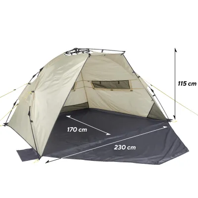 Намет Uquip Speedy XL UV 50+ Sand/Grey (241007) - 5 - Robinzon.ua