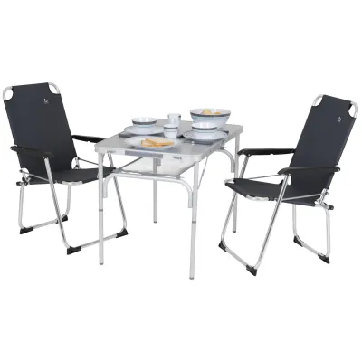 Стол Bo-Camp Premium 90x60 cm Grey (1404402) - 2 - Robinzon.ua